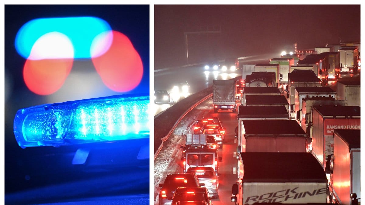 En gisslansituation utspelade sig på autobahn under tisdagskvällen.