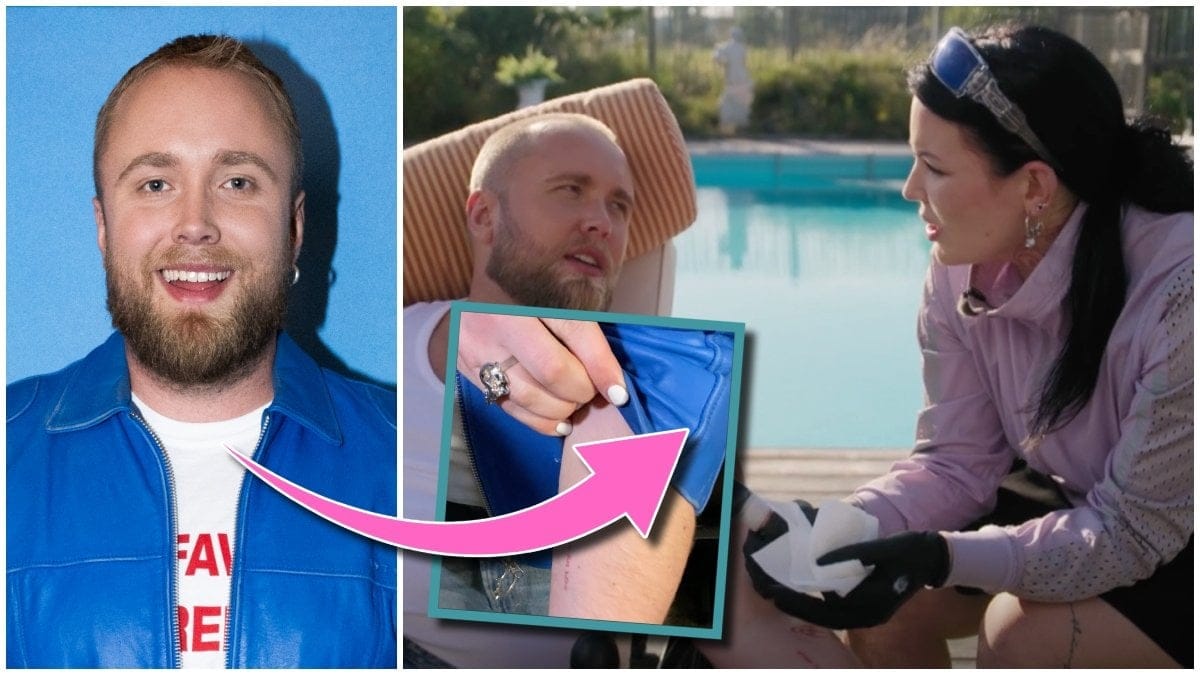 Edvin Törnblom får en tatuering av Miriam Bryant i programmed Edvins lustgård.