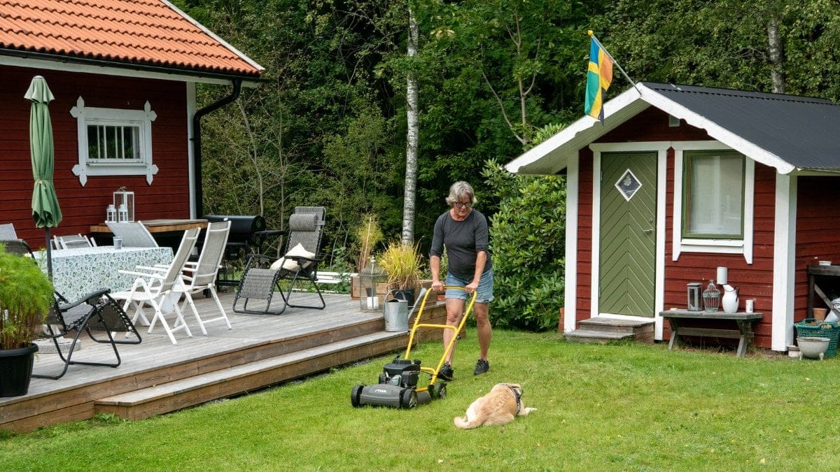 Sverige, hus, kvinna