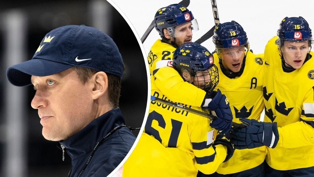 Sam Hallan och Tre Kronor-spelarna