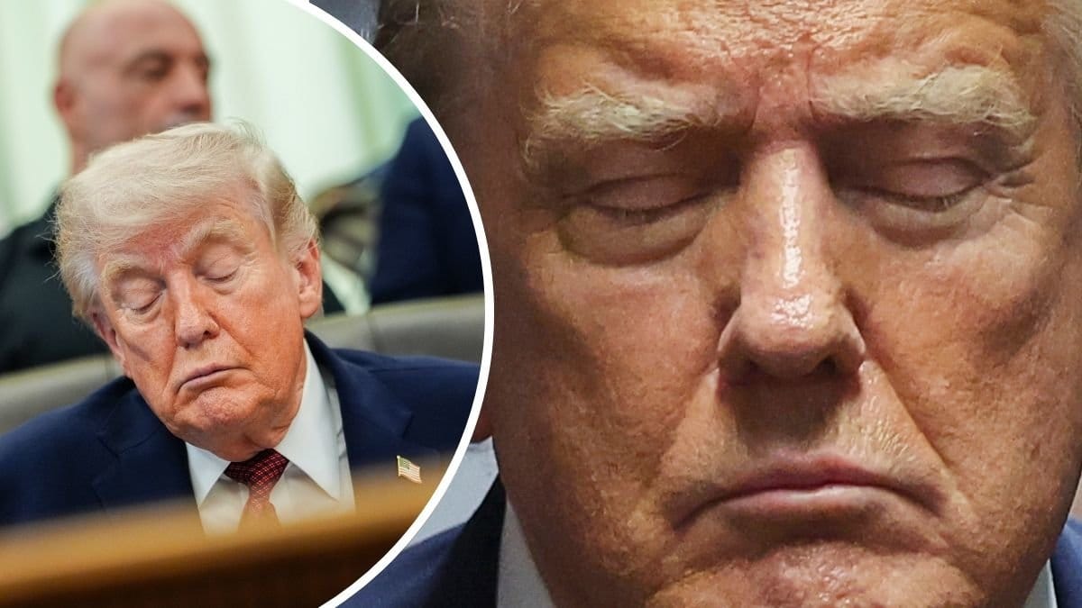 Donald trump som sover
