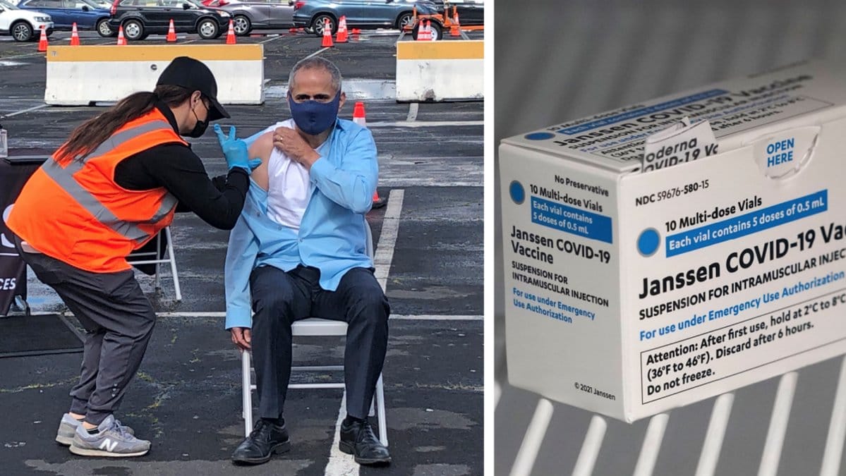 USA stoppar vaccineringen med Johnson & Johnson tillfälligt.