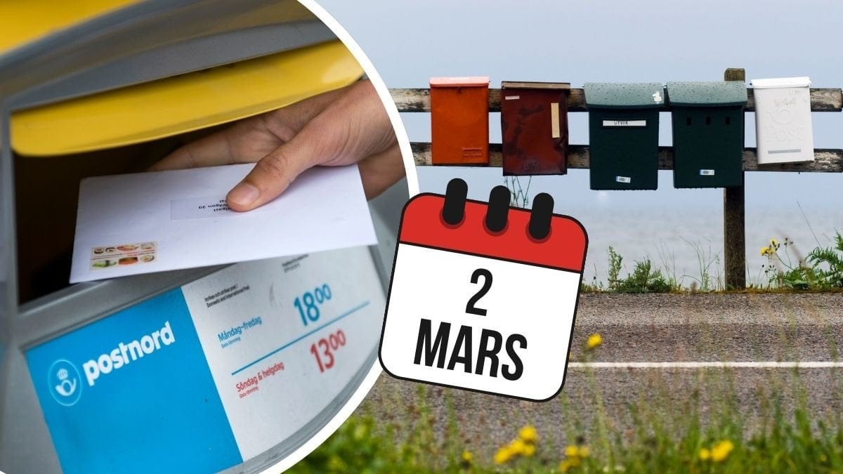 Postlåda och brevlådor