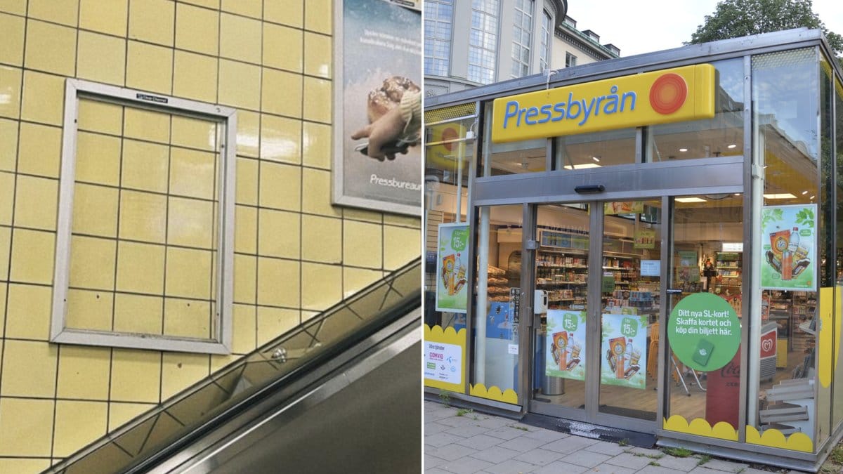 Pressbyråns reklamaffischer för kanelbullar var poppis.
