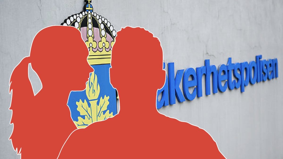 Paret, som båda är anhållna, greps i gryningen i Stockholmsområdet i samband med en insats av Säkerhetspolisen.