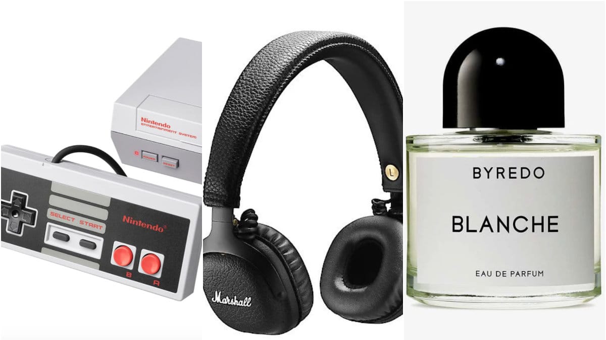 Nintendo NES Mini, Marshall högtalare, Byredo Blanche