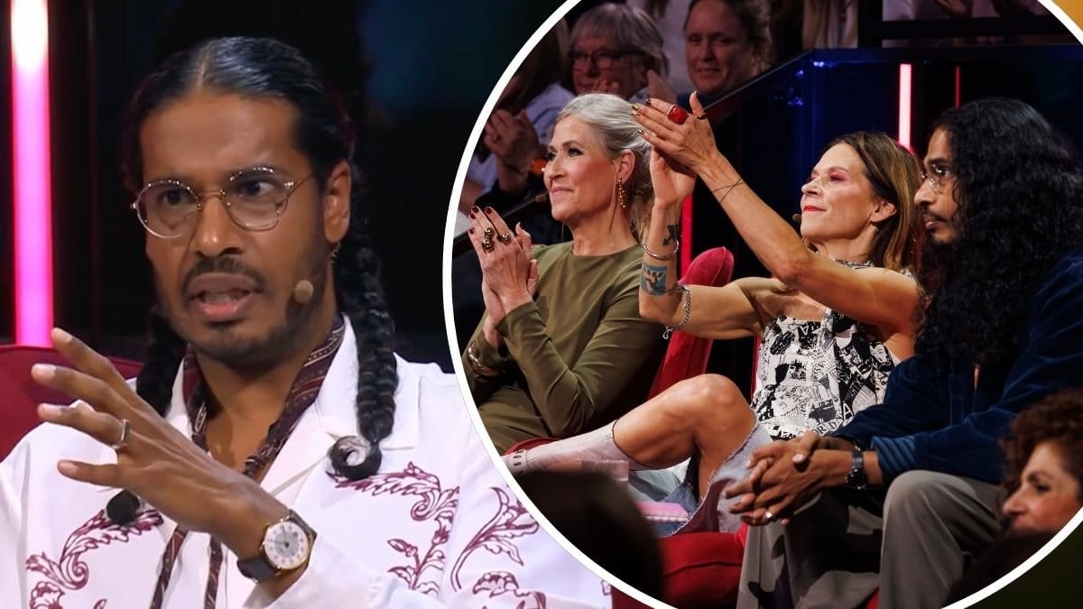 Cedwin Sandanam och juryn i Körslaget på TV4.