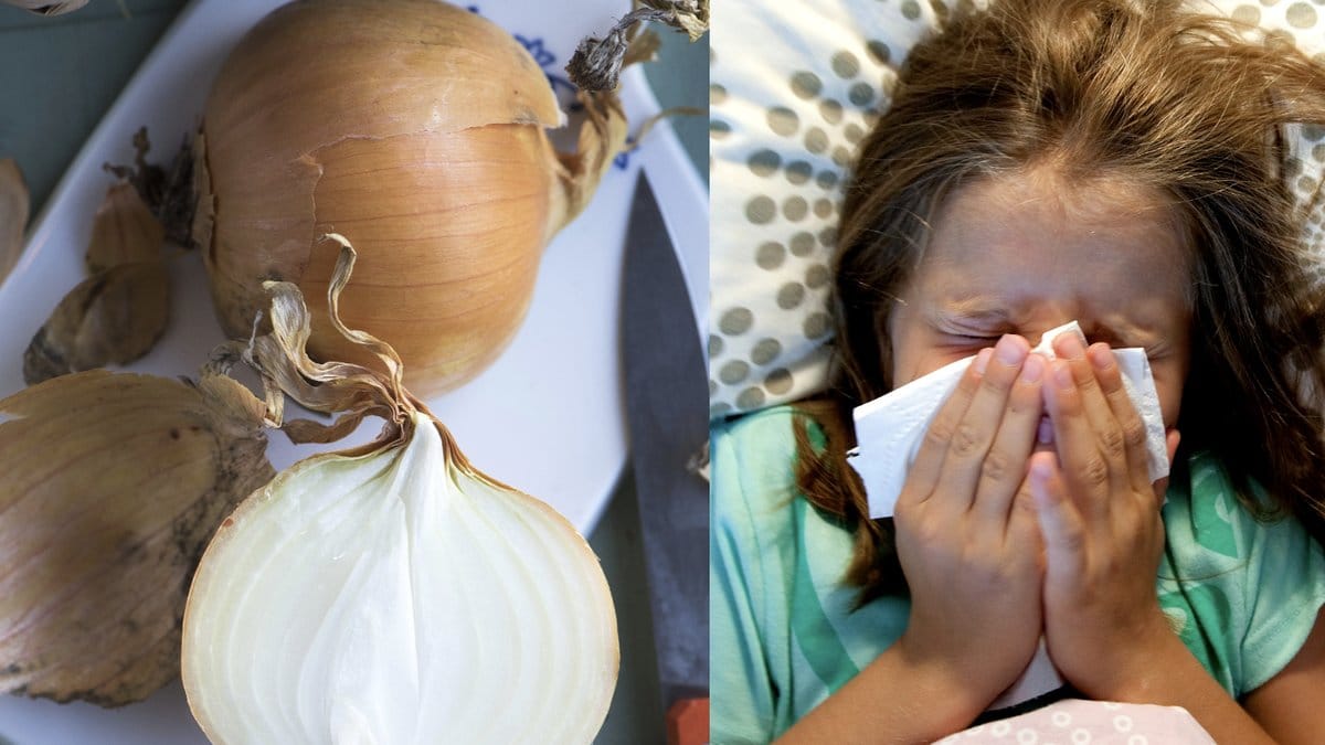 Hosta lök hett vatten