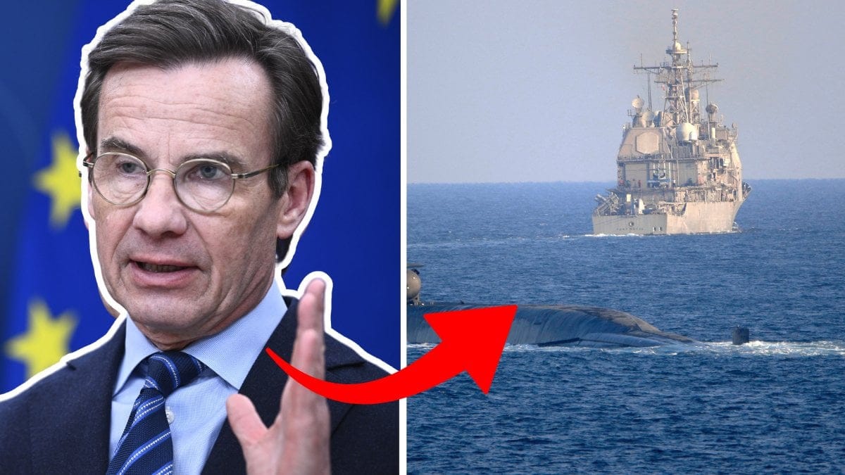 Ulf Kristersson och krigsfartyg