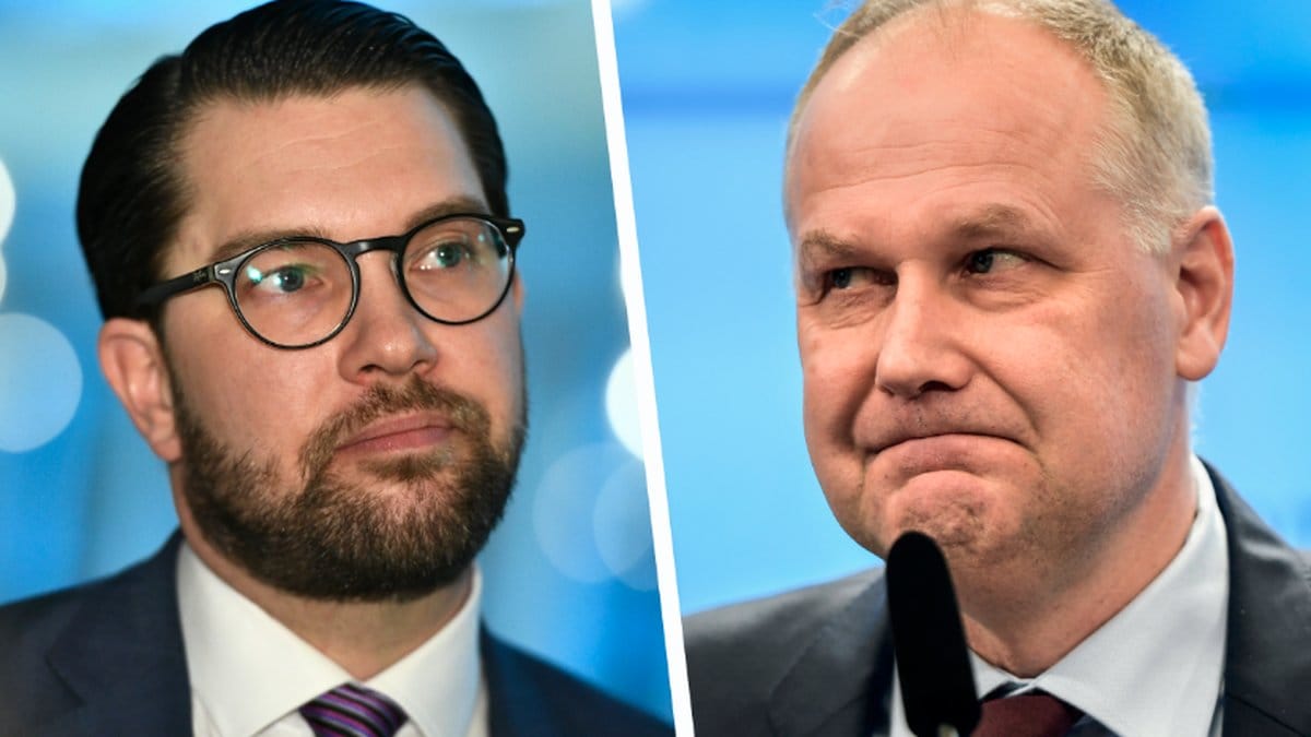 Jimmie Åkesson och Jonas Sjöstedt. Kollage. 