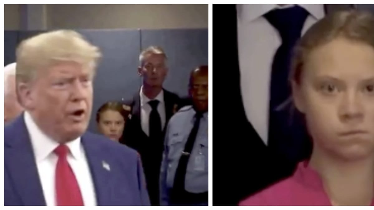 Här tvingas Thunberg och Trump mötas.
