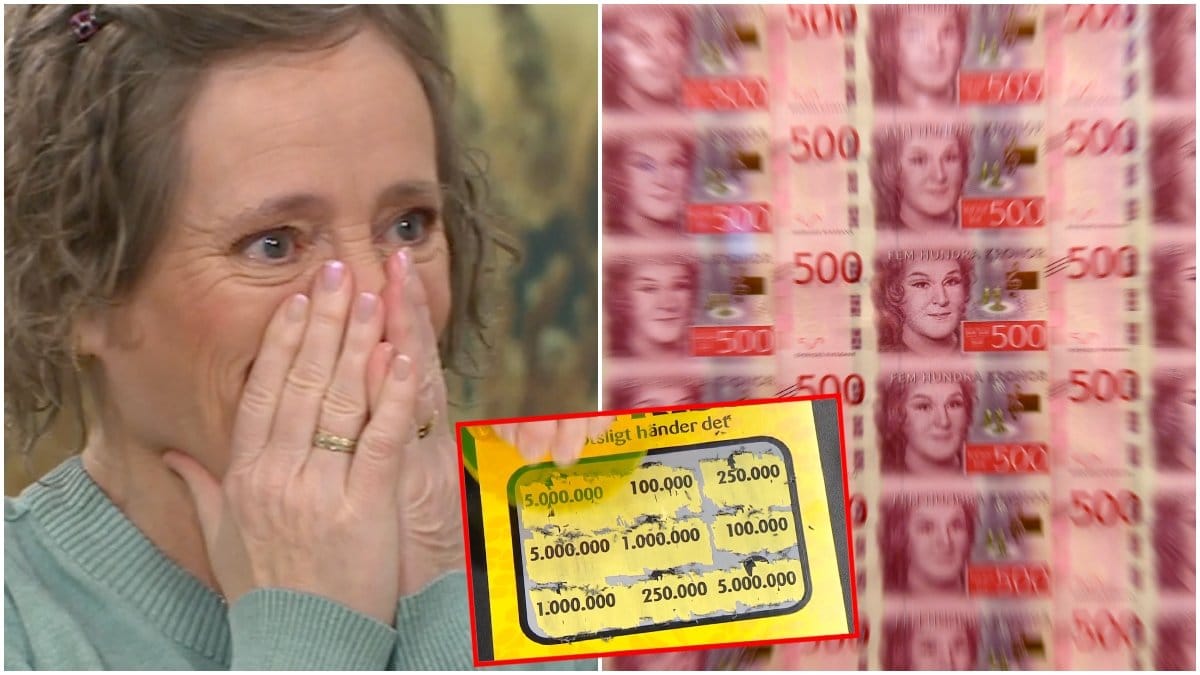 Susanne skrapade fram miljonvinsten på turnumret i Nyhetsmorgon.