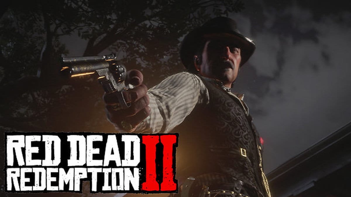 Cinematic screenshot från Red Dead Redemption 2.