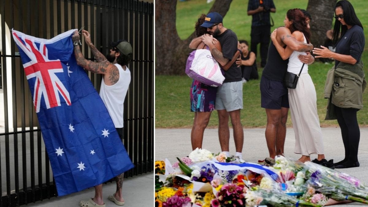 Minnesplats Bondi Beach efter masskjutningen.