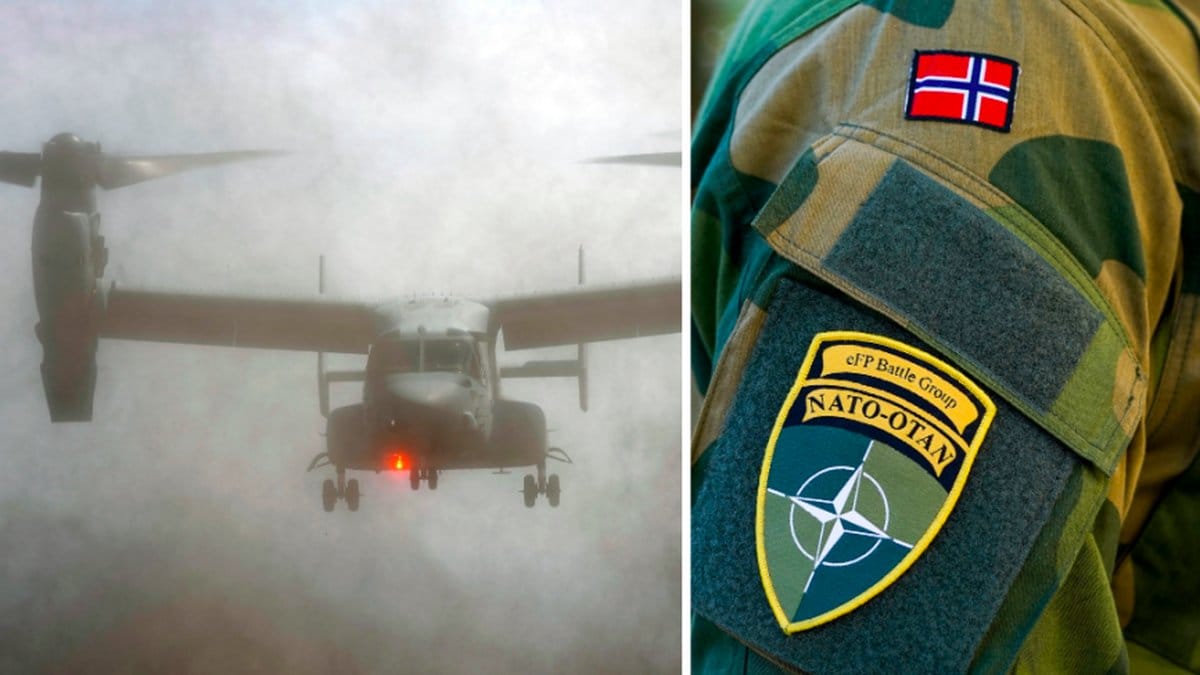 Amerikanskt Natoflygplan har kraschat i Norge