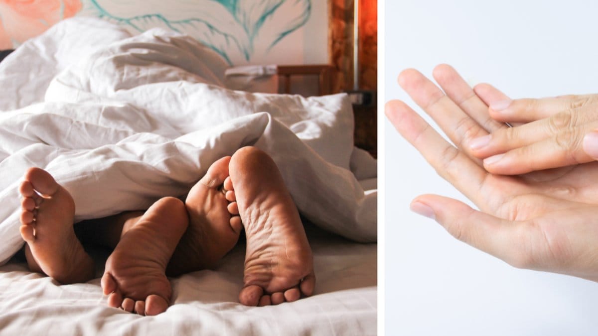 P-gelen påminner om alkogel i texturen och smörjs in dagligen.