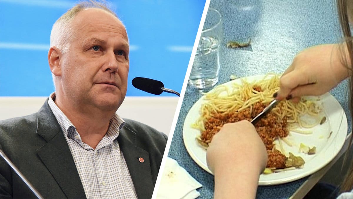 Jonas Sjöstedt vill se mer vegetarisk mat i skolan.