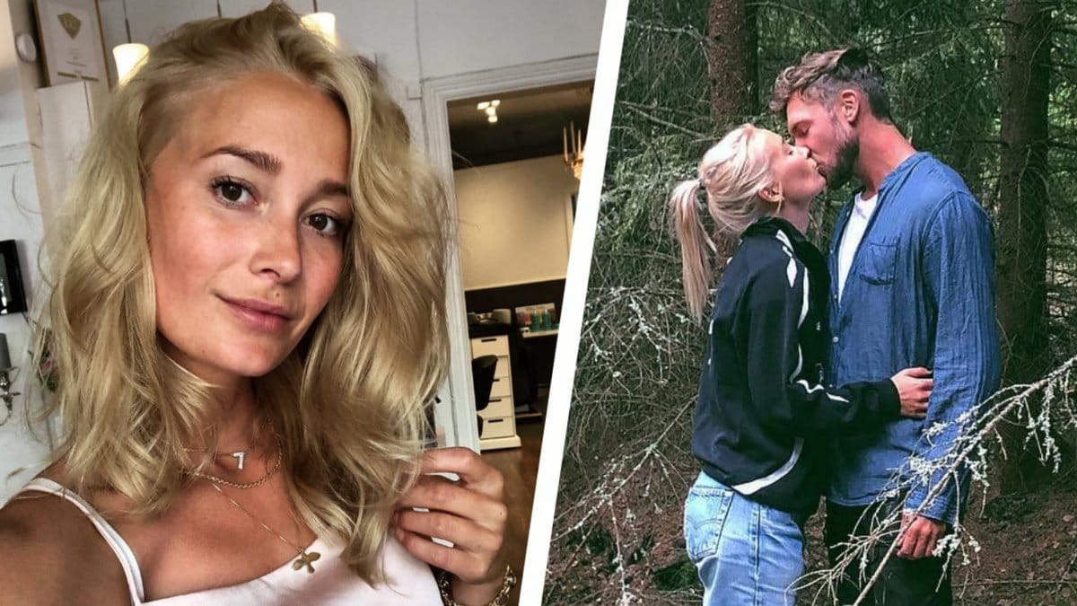 Det nykära paret vill inget annat än att ligga hemma i soffan och mysa.