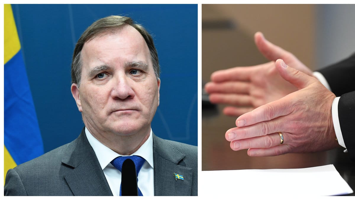 Statsminister Stefan Löfven håller tal till nationen.