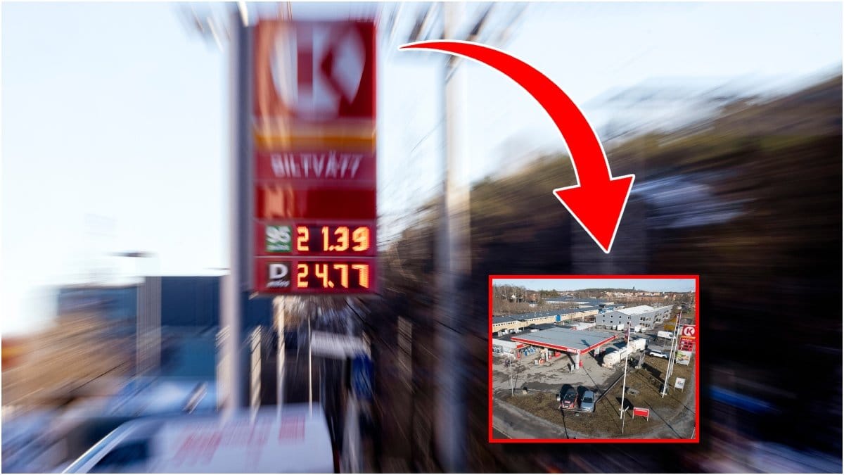 Bild på en mack. 