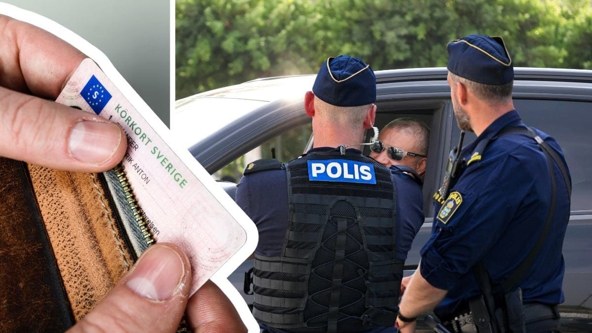 Körkort och poliser.