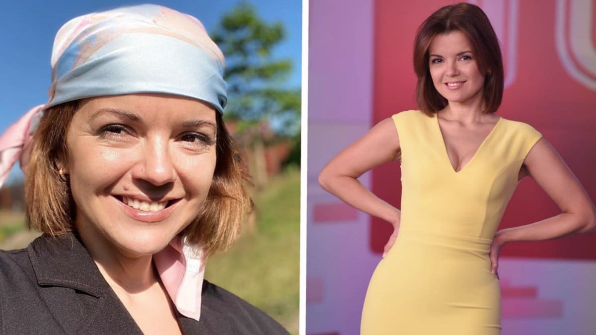 Marichka agerade som om ingenting hade hänt under livesändningen.