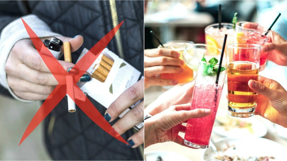 Rökning och e-cigaretter förbjuds på uteserveringar. 
