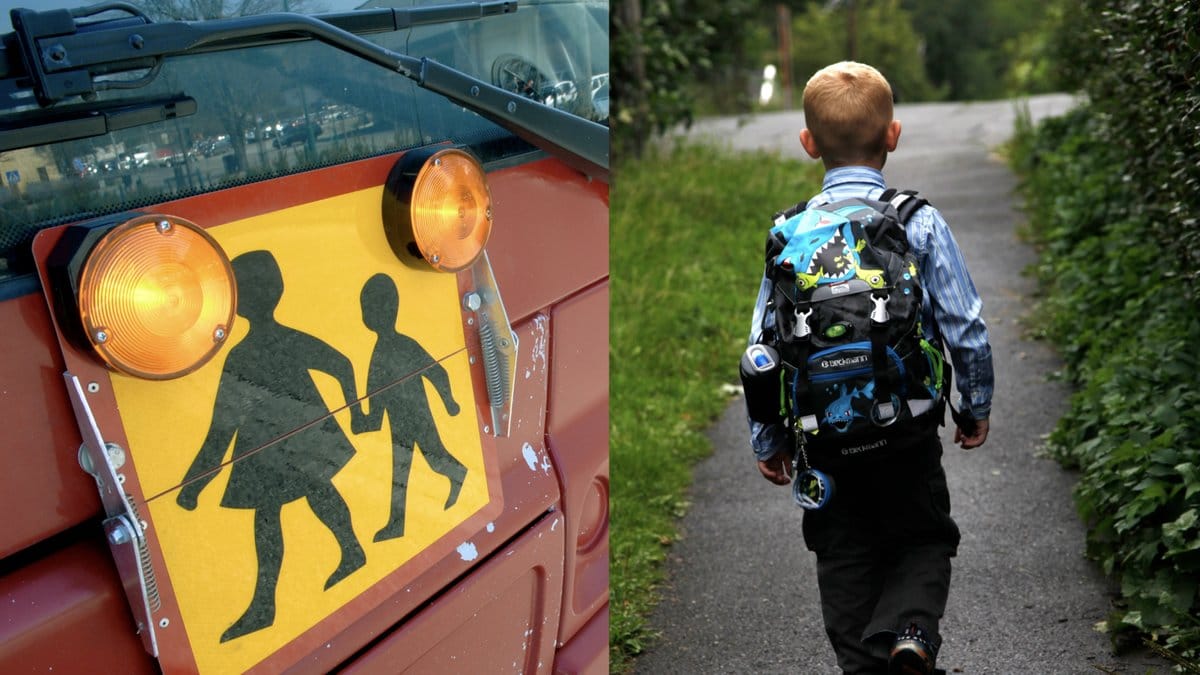 Femårige pojken satt kvar på skolskjuts - lämnades ensam utan att någon slog larm. Pojken på bilden är inte samma som i artikeln. 