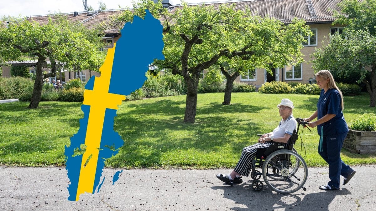 Sverige, karta, äldre boende