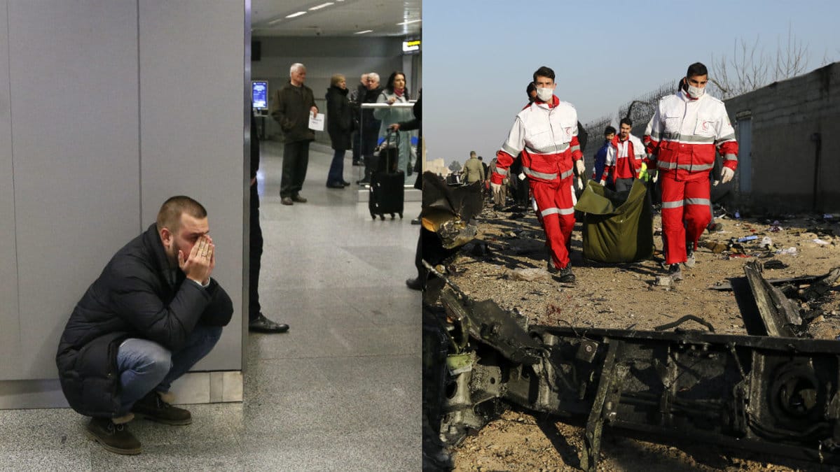 Tio svenska medborgare i flygkrasch. 
