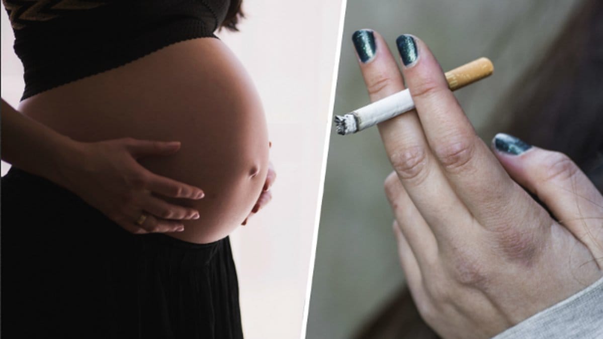 Gravidmage, cigarett