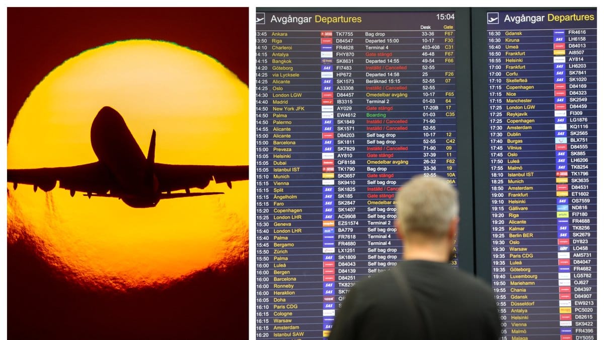 Flygbranschen kantas av strejk. 