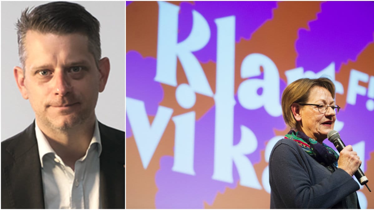 Gudrun Schyman vid Feministiskt initiativ i Malmö