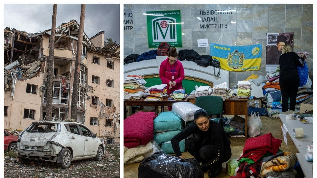 Kläddonationer riskerar att stoppa upp hjälparbetet.