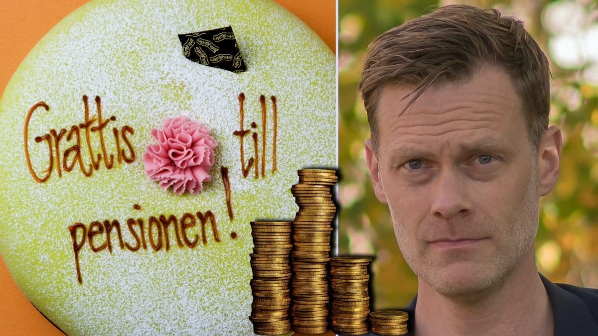 Pensionstårta och ekonomen Dan Adolphson Björck.