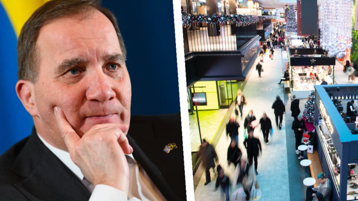 Stefan Löfven sågs shoppa i en galleria, mitt under pandemin.
