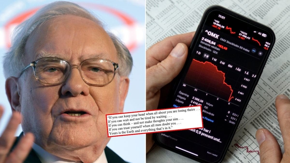 Warren Buffett har några kloka råd till dig som är oroad över börsraset.