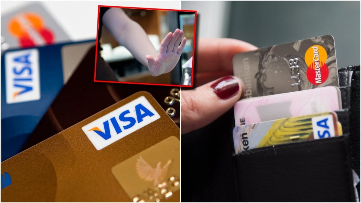 Visakort och Mastercard.