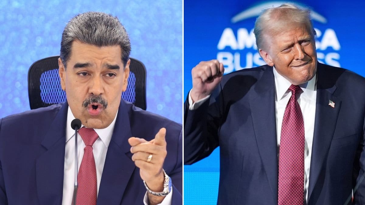 Nicolás Maduro och Donald Trump.