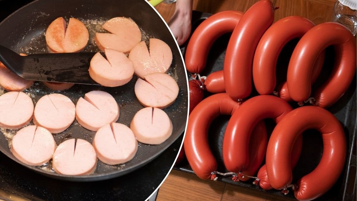 Bilder på falukorv.
