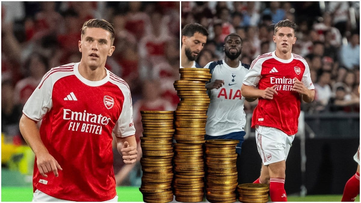 Viktor Gyökeres i samband med debuten mot Tottenham