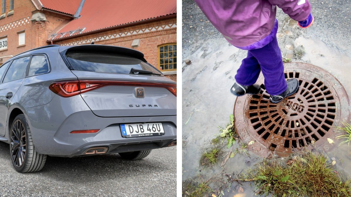 En flicka gav sig iväg på en vinglig bilfärd. 