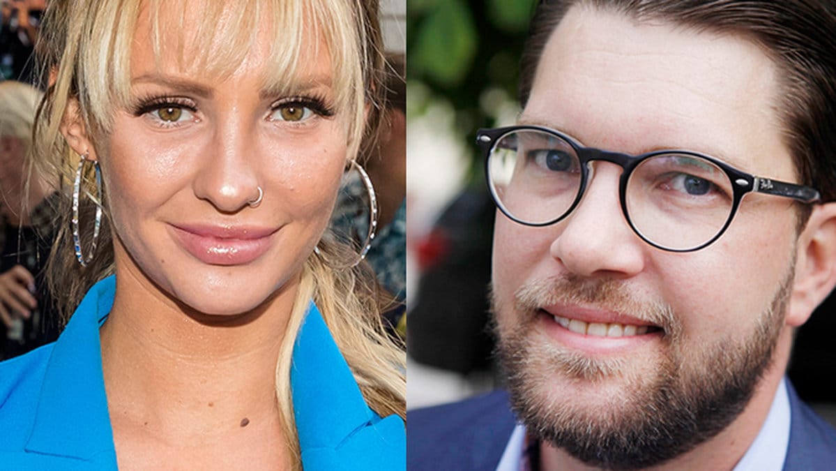 Paulina Paow Danielsson och Sverigedemokraternas partiledare Jimmie Åkesson.