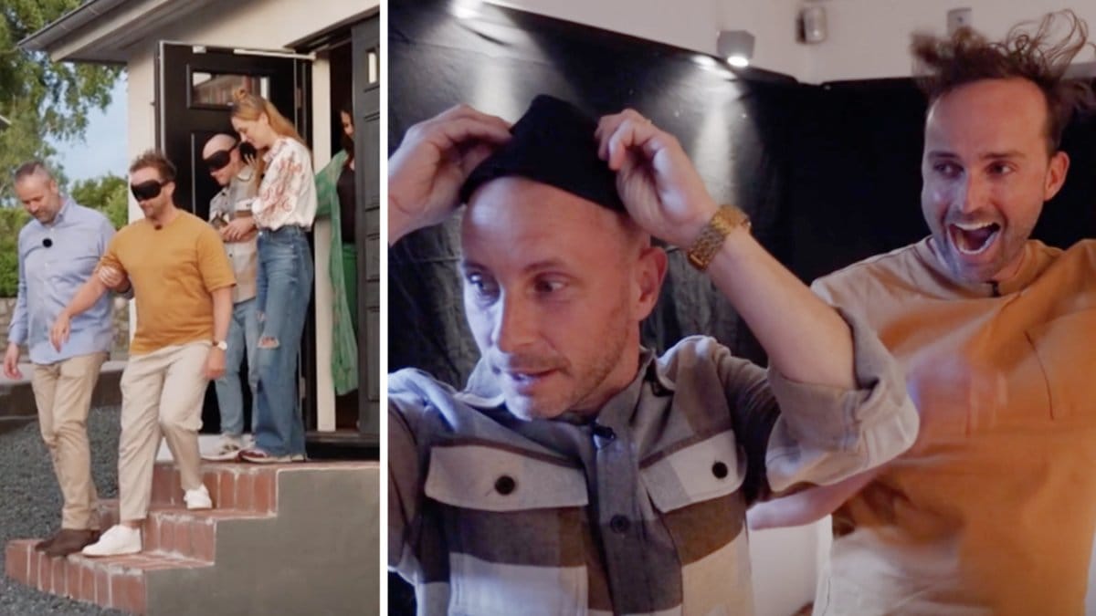 Martin och Fredrik blir riktigt förvånade när de ser sitt hem i Husköp i blindo