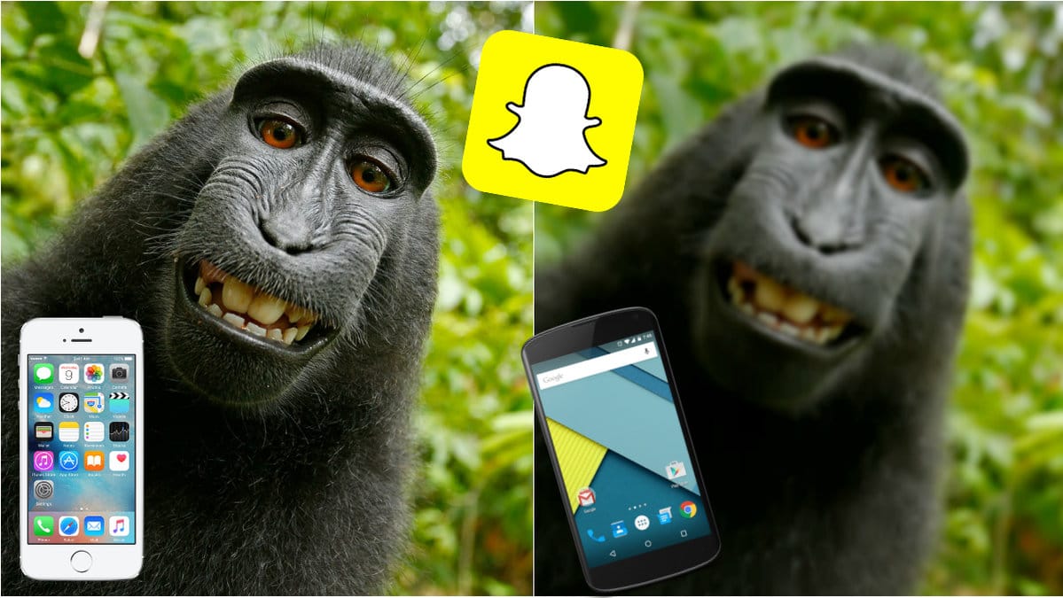 Skillnad Snapchat Android iPhone