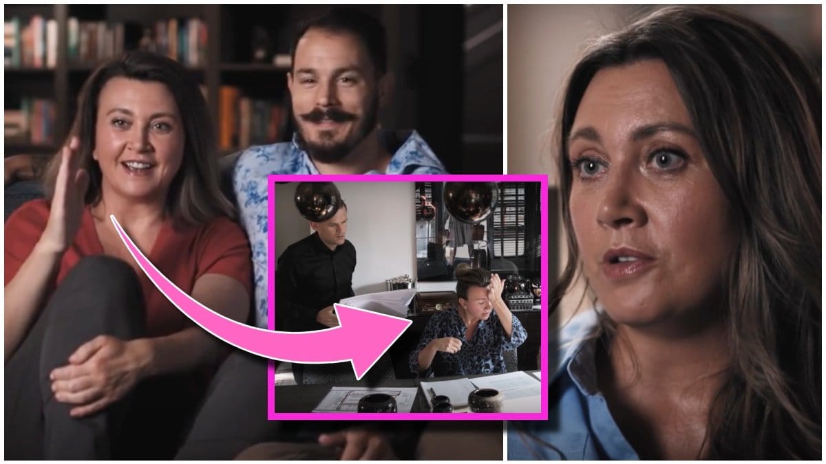 Camilla Läckberg och Simon Sköld intervjuas i serien Läckbergs.