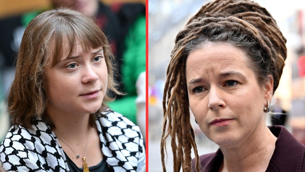 Greta Thunberg och Amanda Lind