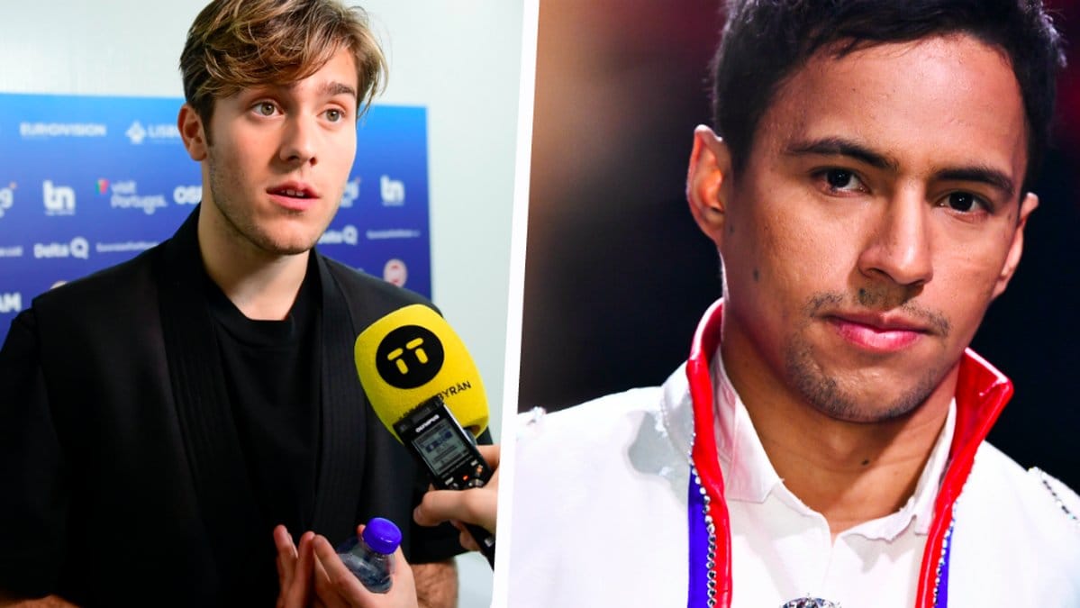 Benjamin Ingrosso och Jon Henrik Fjällgren. Kollage. 