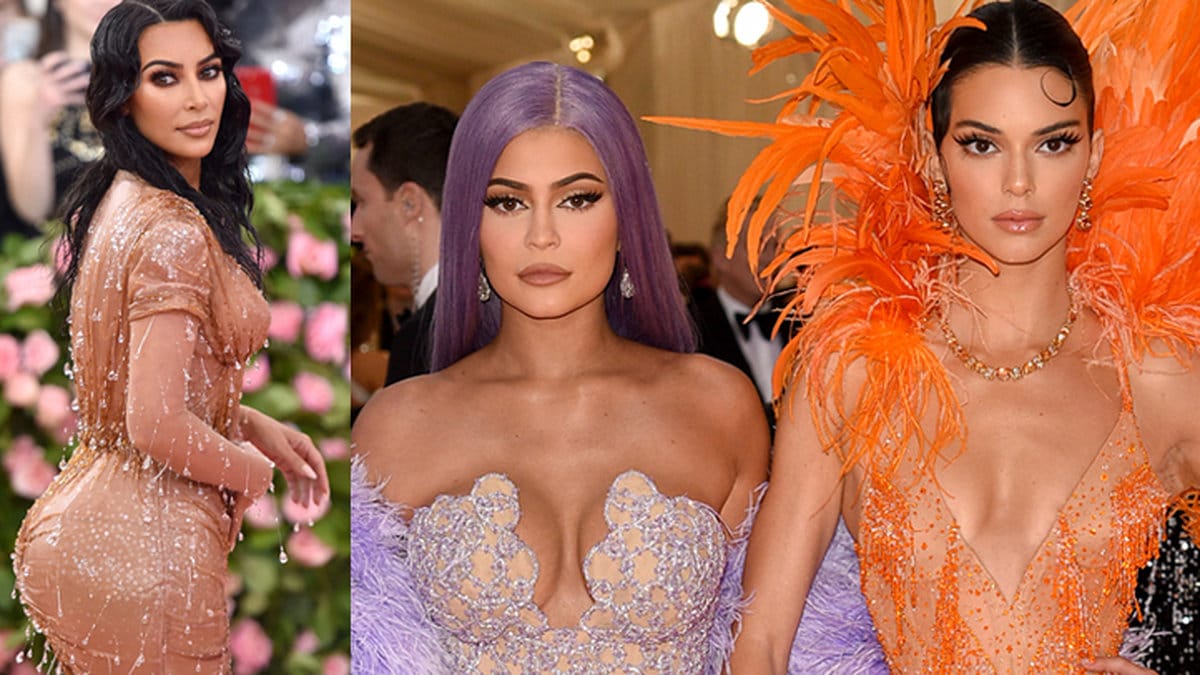 Kim Kardashian, Kylie Jenner och Kendall Jenner på Met Galan