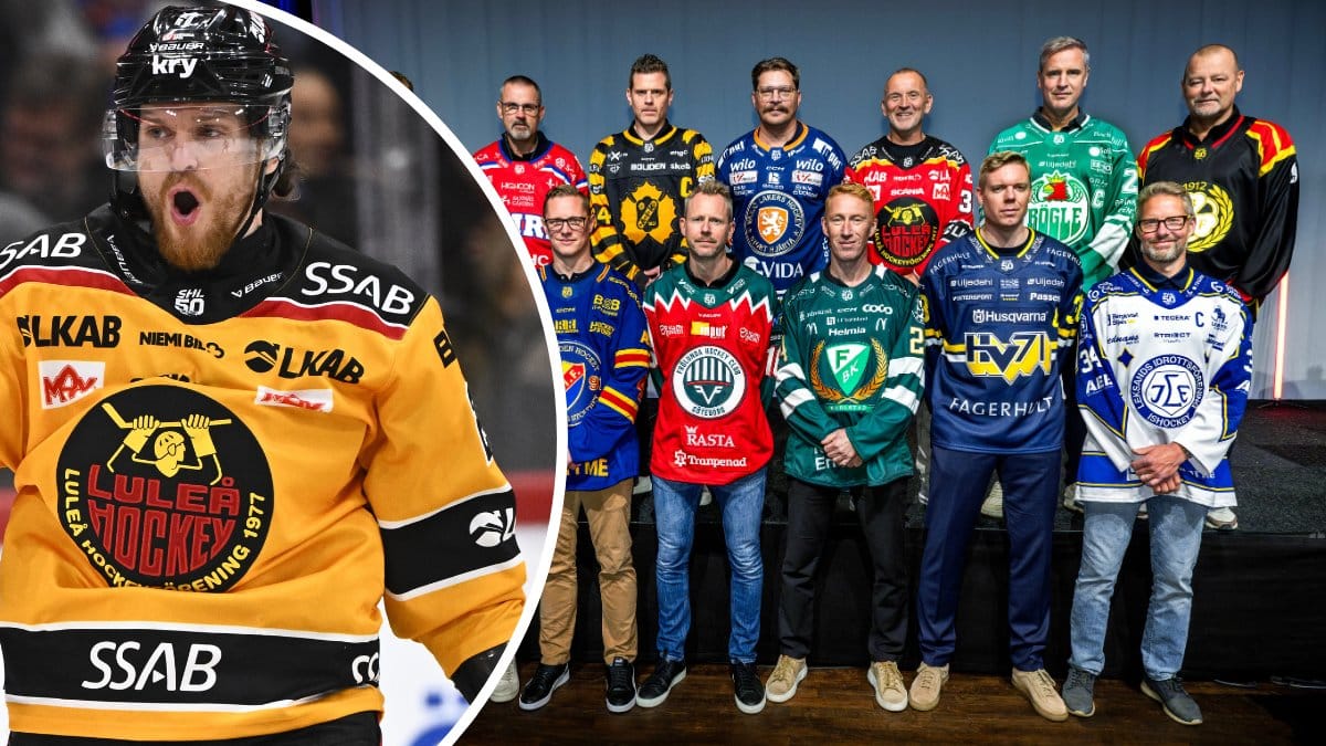 Brandon Shinnimin och SHL-tränarna.